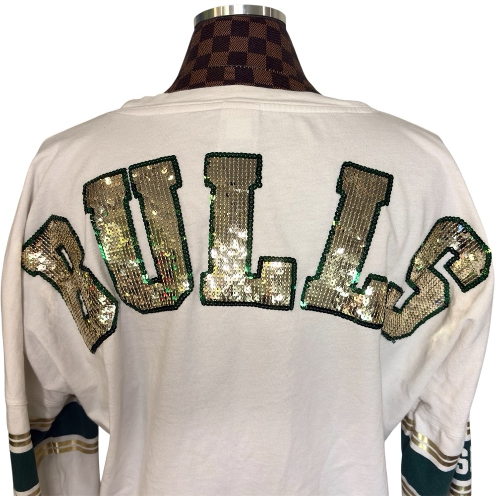PINK Victorias Secret University of South Florida Sequined Spirit Jersey Large - Picture 6 of 9